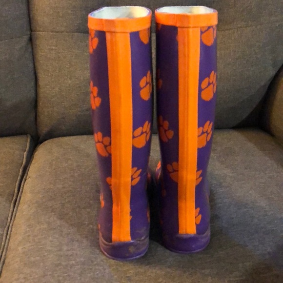 clemson rain boots